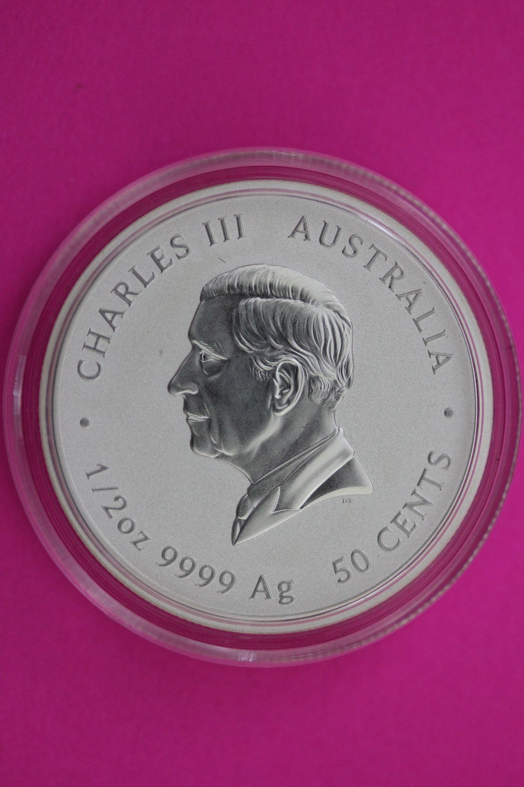 2025  Year of the Snake Australia 50 Cents 1/2 Ounce Silver Mint Capsule C221