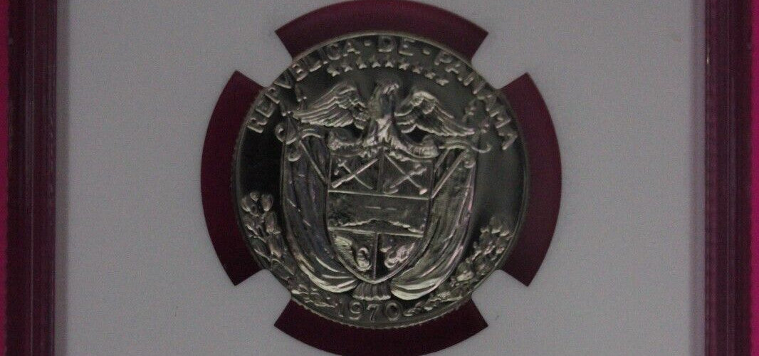1970 Panama PF 69 Proof 1/4 Balboa NGC Graded Certified Authentic Slab 1021