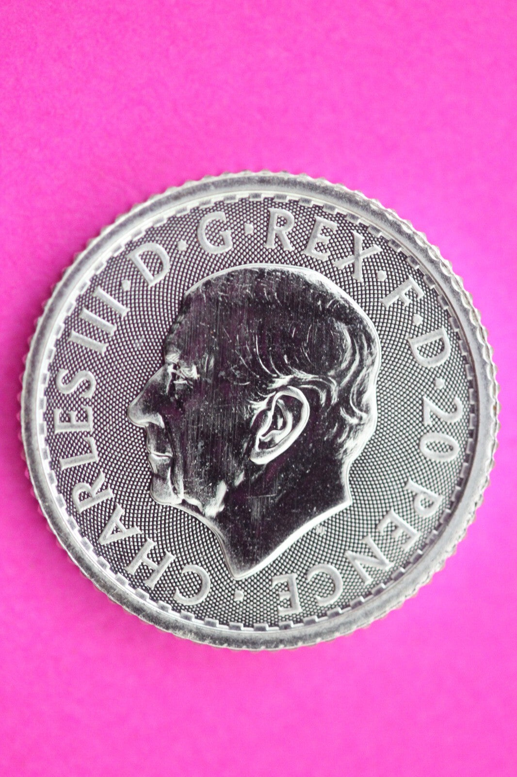 2024 Great Britain 20 Pence 1/10 th Ounce Britannia .999 Silver Authentic 0989