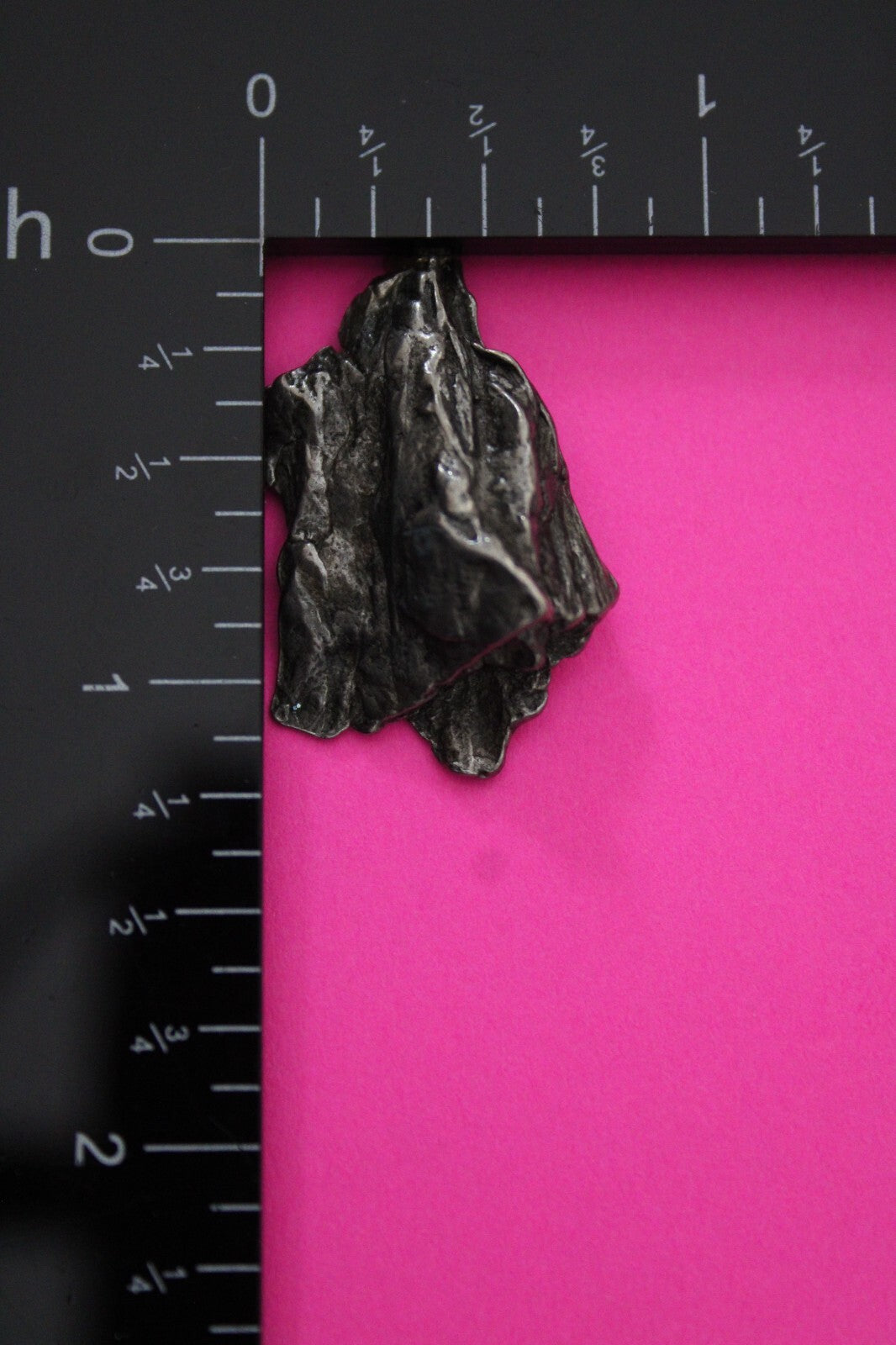 Meteorite Necklace W/ Chain Campo Del Cielo 9.58 Grams Real Dinosaur Girl COA 08