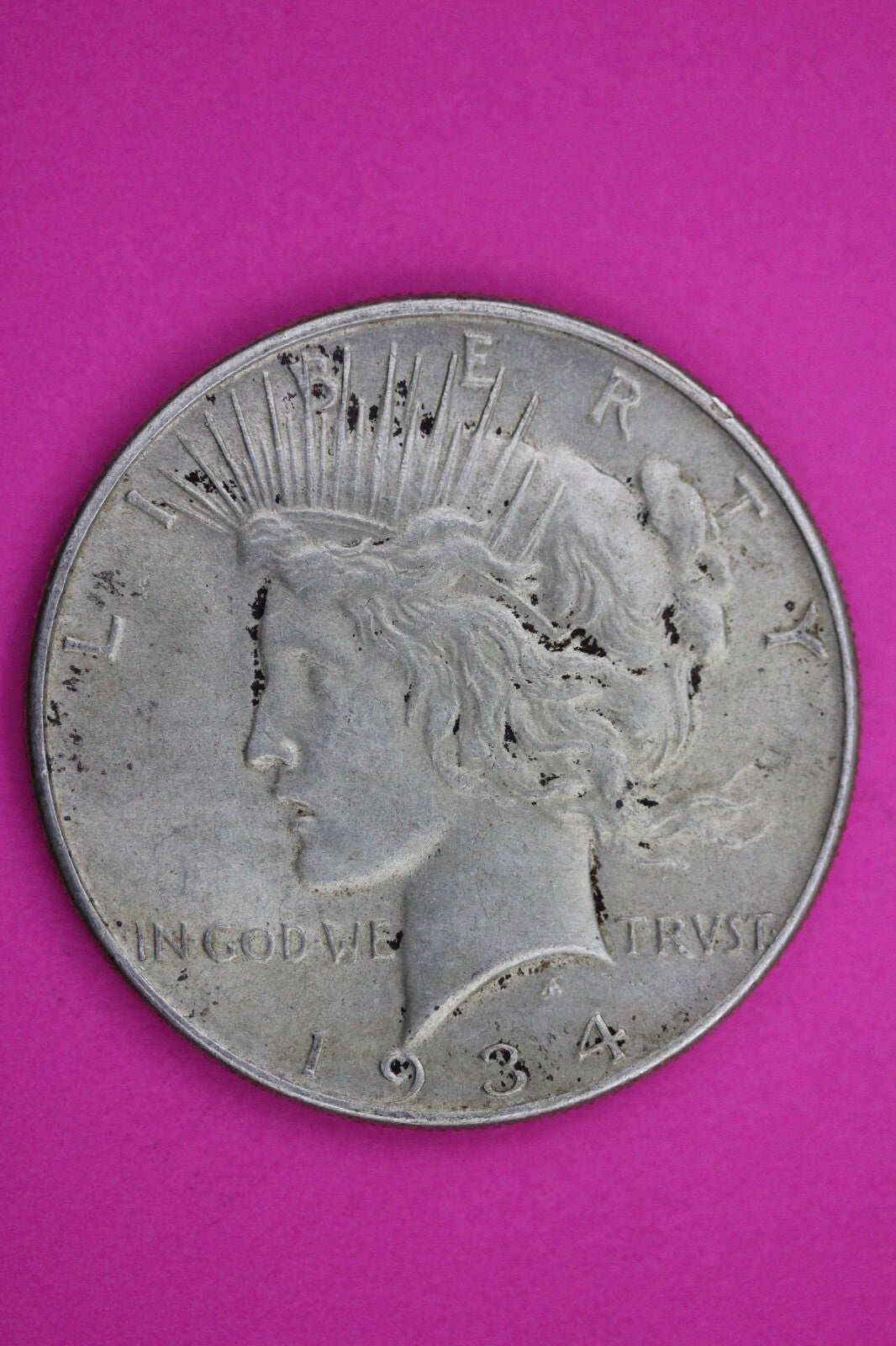 High Grade 1934 P Liberty Peace Silver Dollar Philadelphia Mint Nice Luster 207