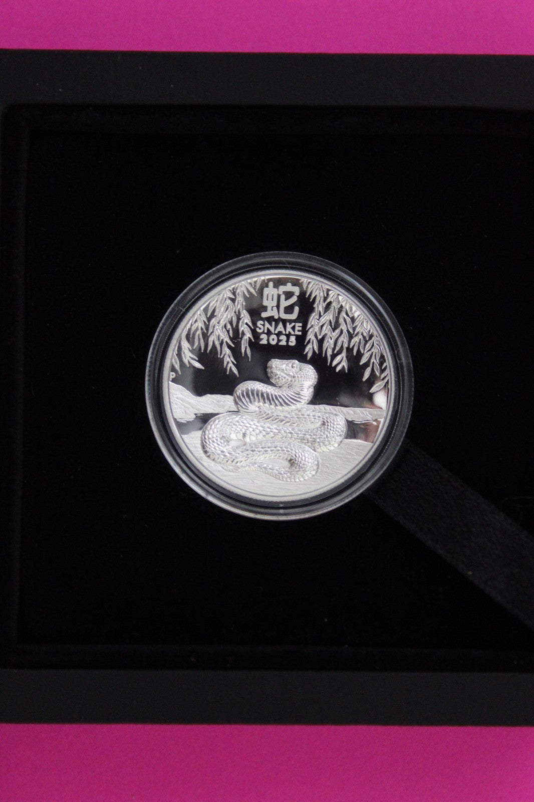 2025  OZ Silver Hi Relief Year of the Snake Australia Coin Mint Box COA 7027
