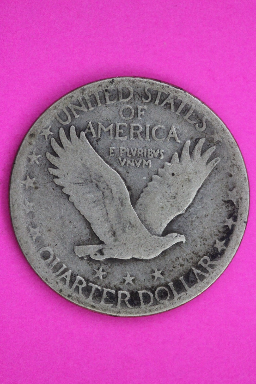 1927 D Standing Liberty Silver Quarter Guaranteed Authentic & Genuine Coin 1220