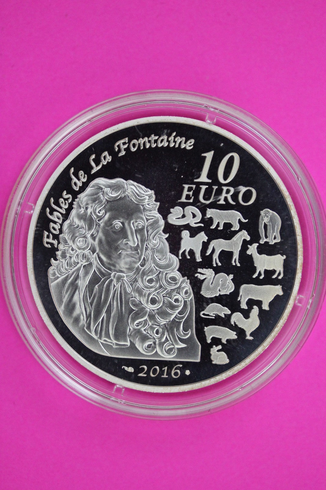 2016 France Proof DCAM Fables de La Fontaine Coin Mint Capsule Authentic C268