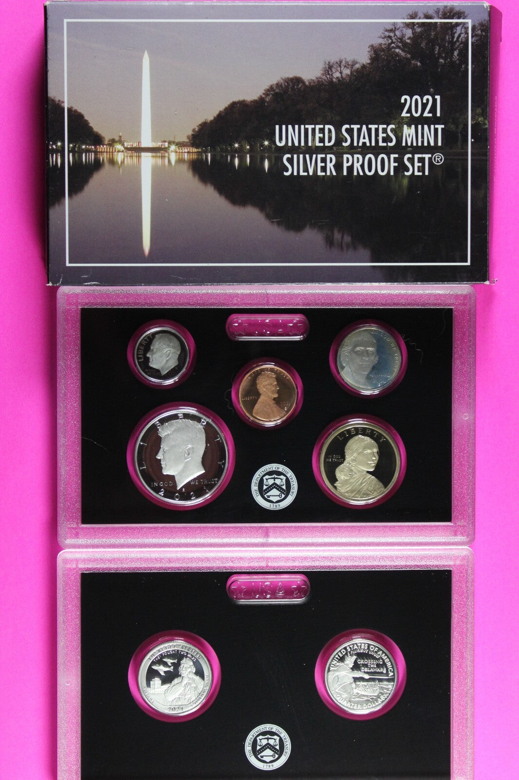 Gem 2021 S Silver DCAM Proof Set You Get Exact Coins In Pics Mint Box & COA 7068