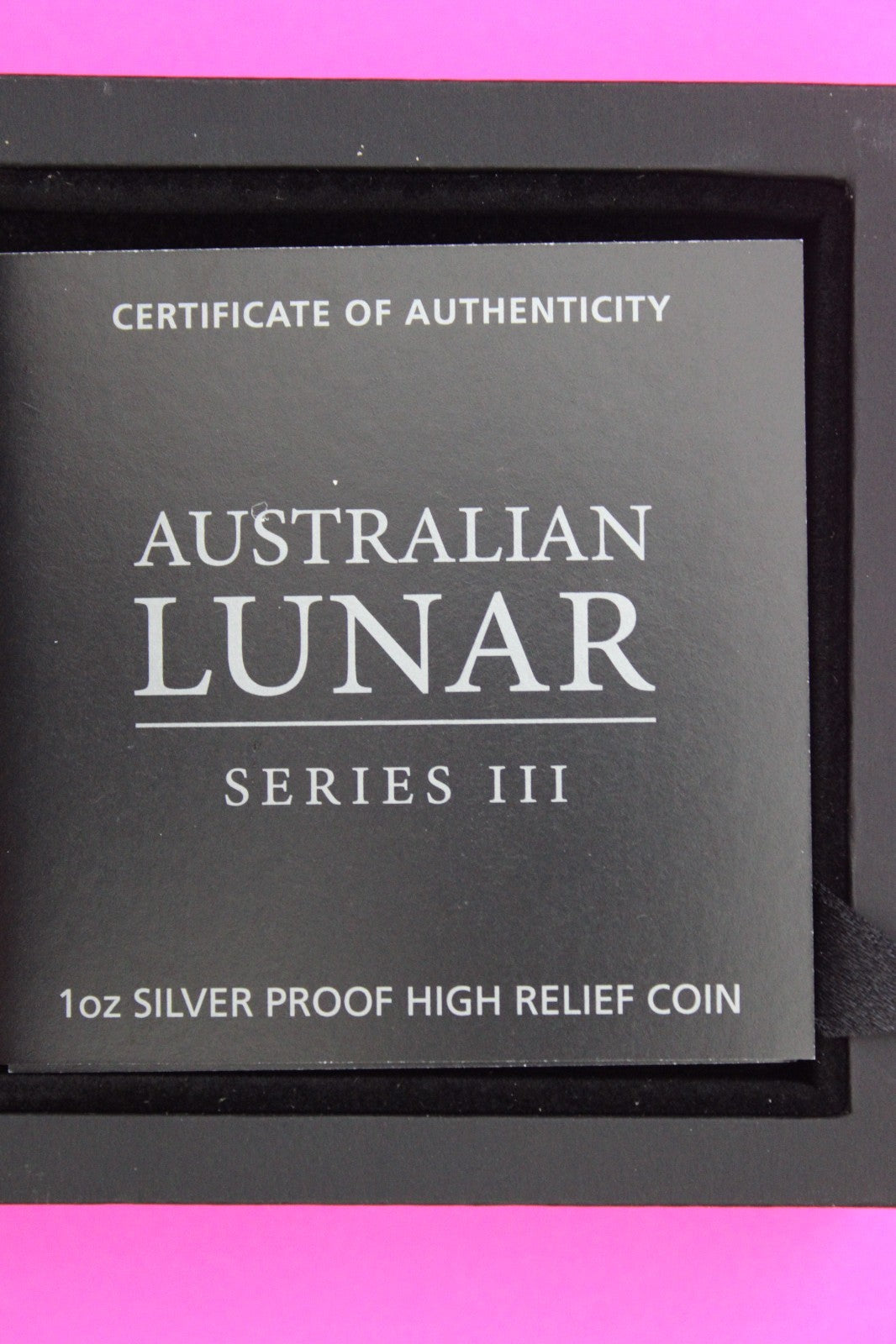 2025  OZ Silver Hi Relief Year of the Snake Australia Coin Mint Box COA 7027