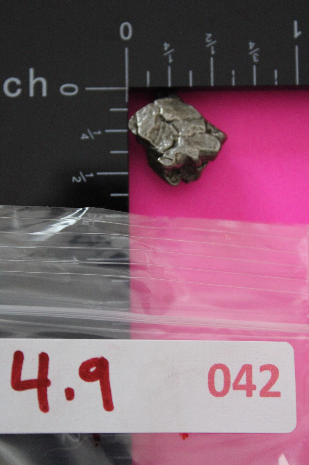 Meteorite Necklace W/ Chain Campo Del Cielo 4.9 Grams Real Dinosaur Girl COA 42