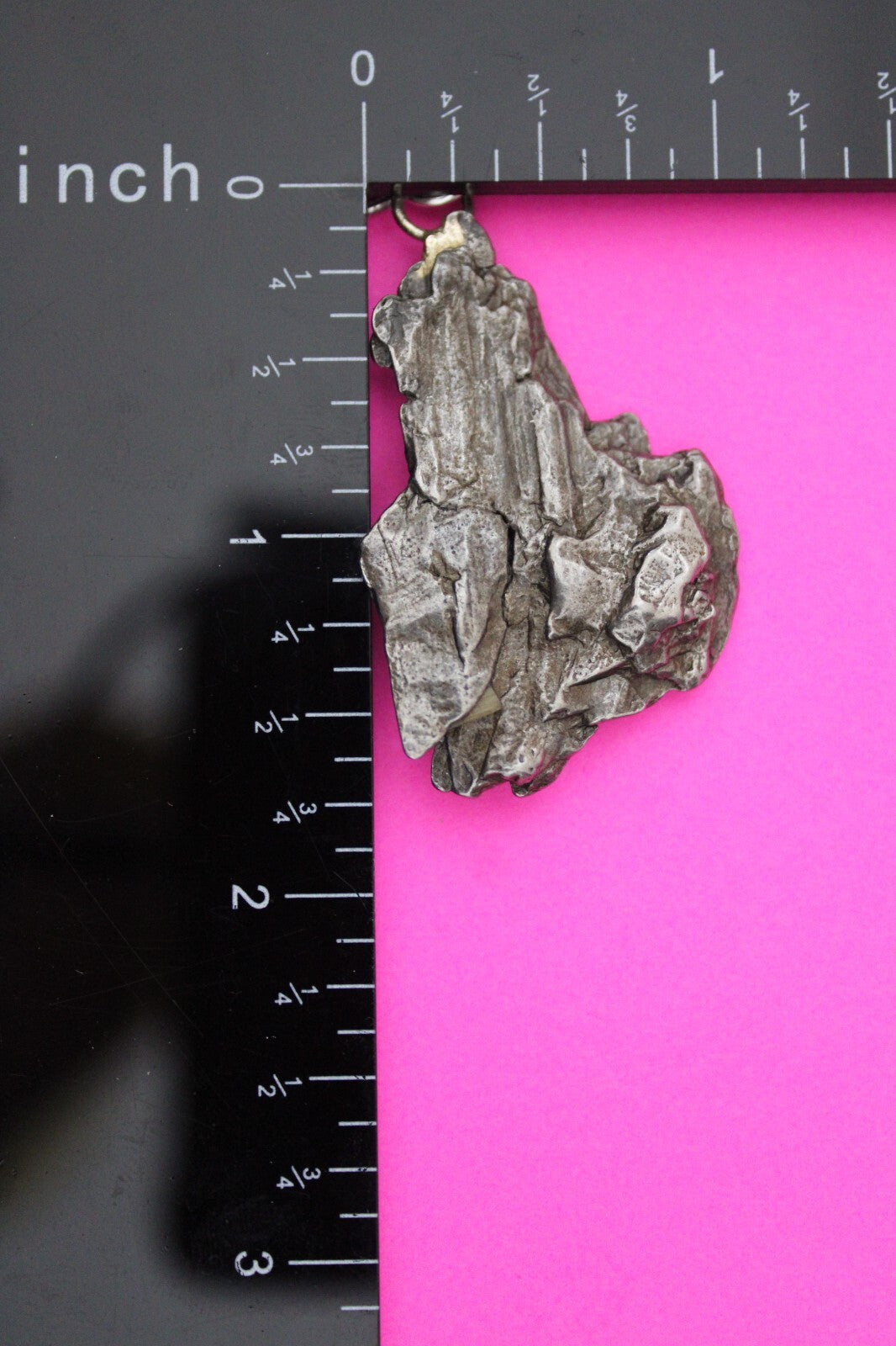 Meteorite Necklace W/ Chain Campo Del Cielo 15 Grams Real Dinosaur Girl COA 21