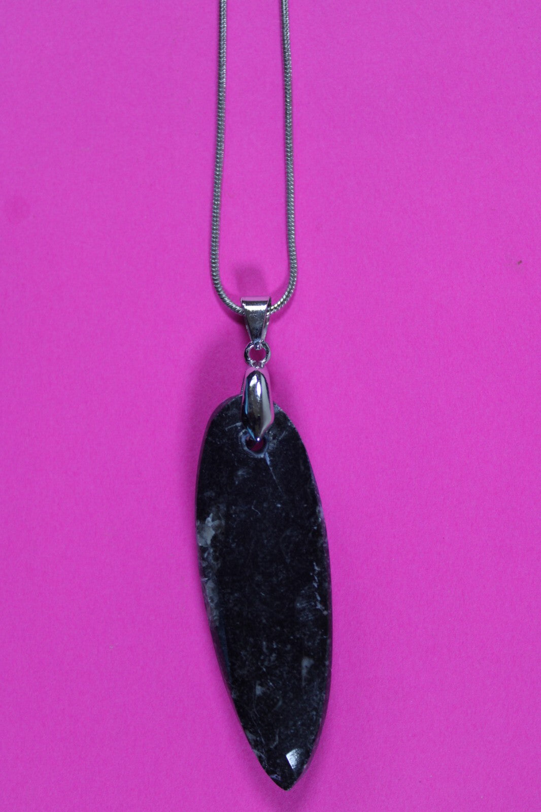 Authentic Orthoceros Necklace Fossil 500 Million Years Old Dinosaur Girl COA 67