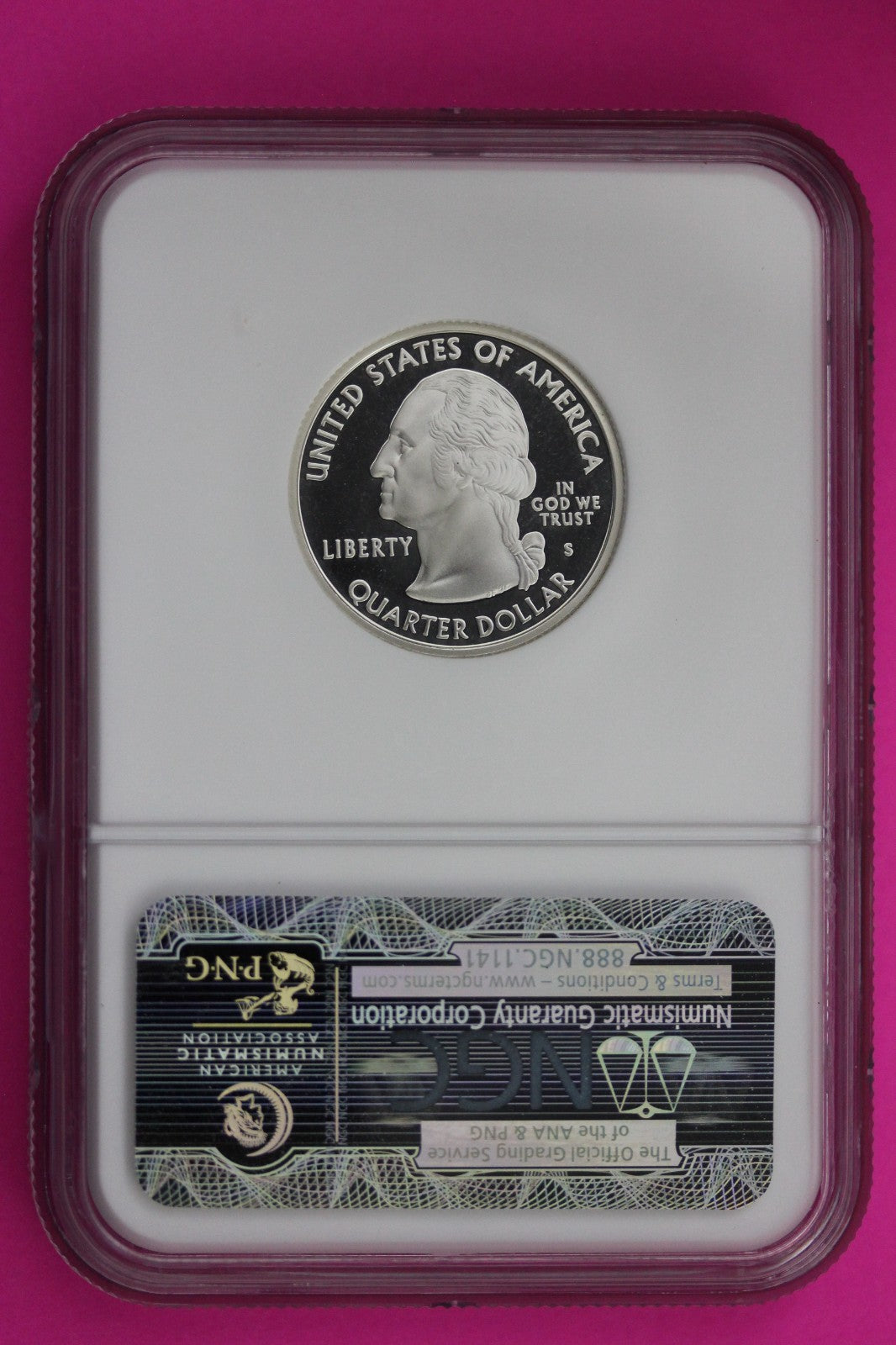 2007 S PF 70 Wyoming Silver State Quarter NGC Certified Authentic Slab 466