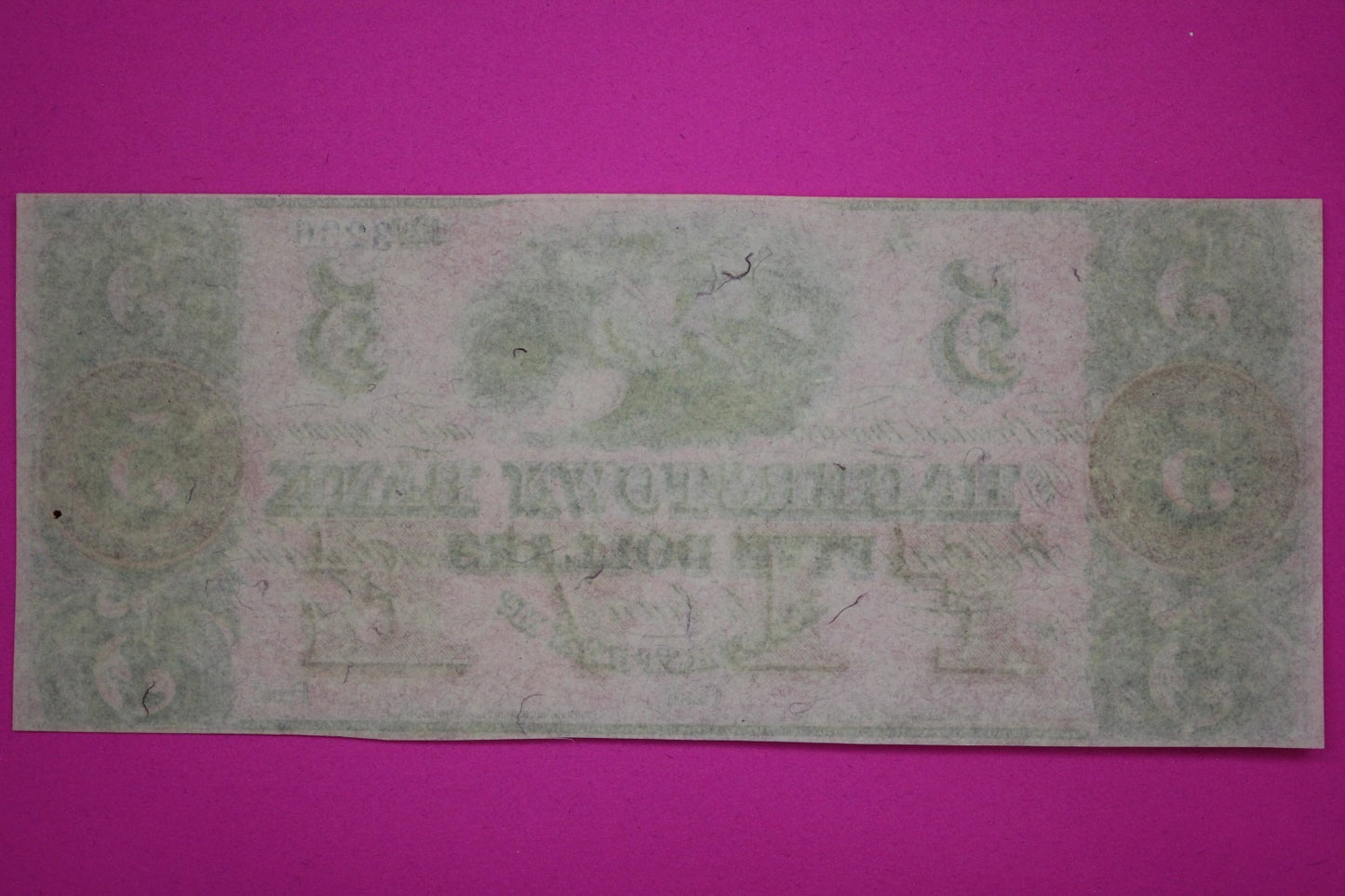 The Hagerstown Bank 5 Five Dollars Guaranteed Authentic & Genuine Paper Note 100