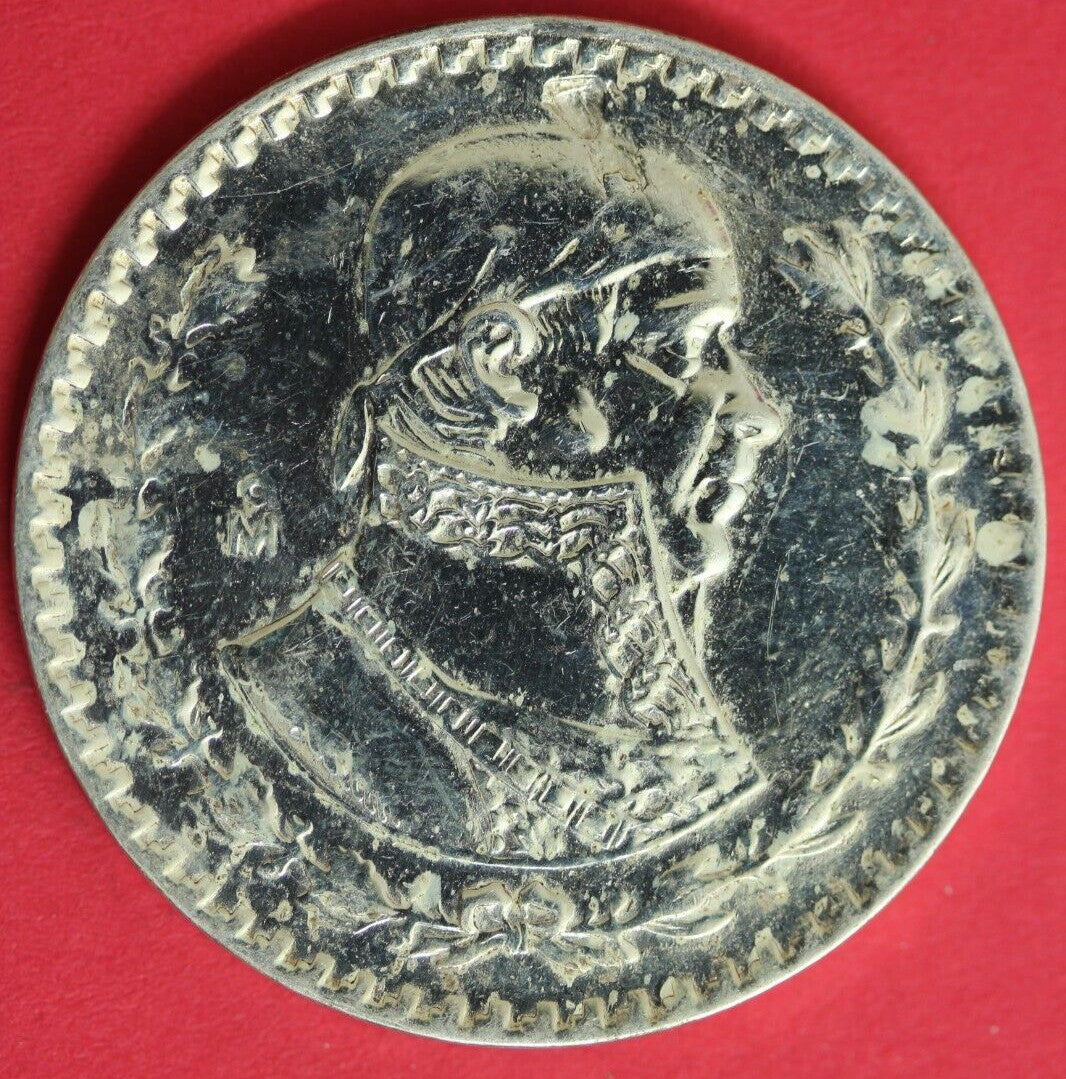 1961 Mexico Un 1 Peso .10 Silver Coin Morelos Estados Unidos Mexicanos GFB 50