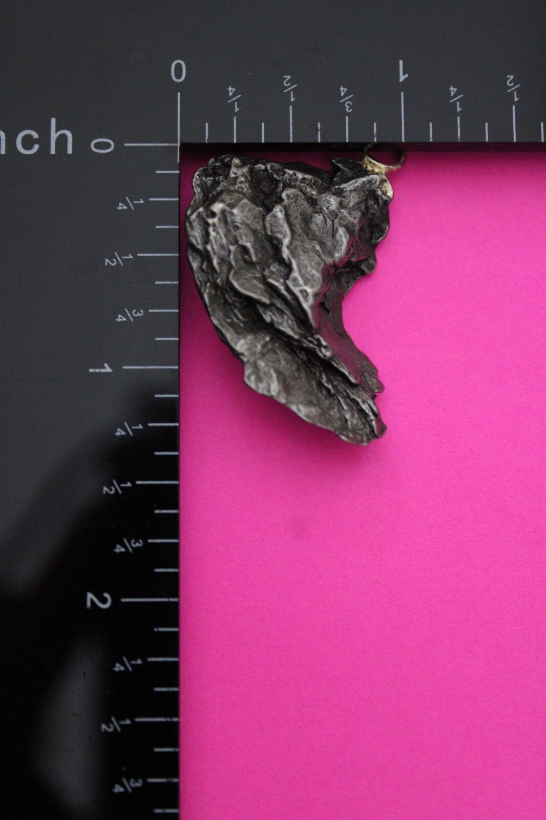 Meteorite Necklace W/ Chain Campo Del Cielo 14.5 Grams Real Dinosaur Girl COA 13