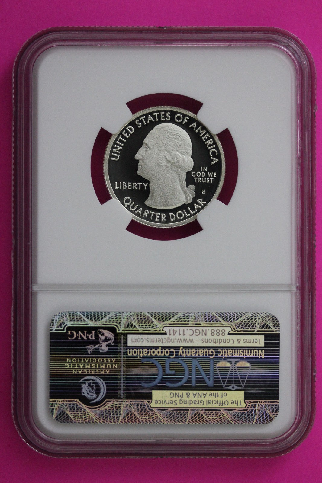 2010 S PF 70 Silver Quarter Mount Hood Park ATB NGC Graded Certified Slab 375