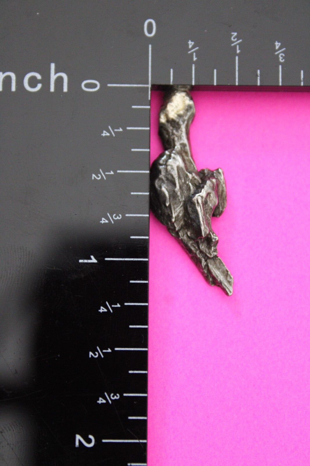 Meteorite Necklace W/ Chain Campo Del Cielo 3.3 Grams Real Dinosaur Girl COA 56
