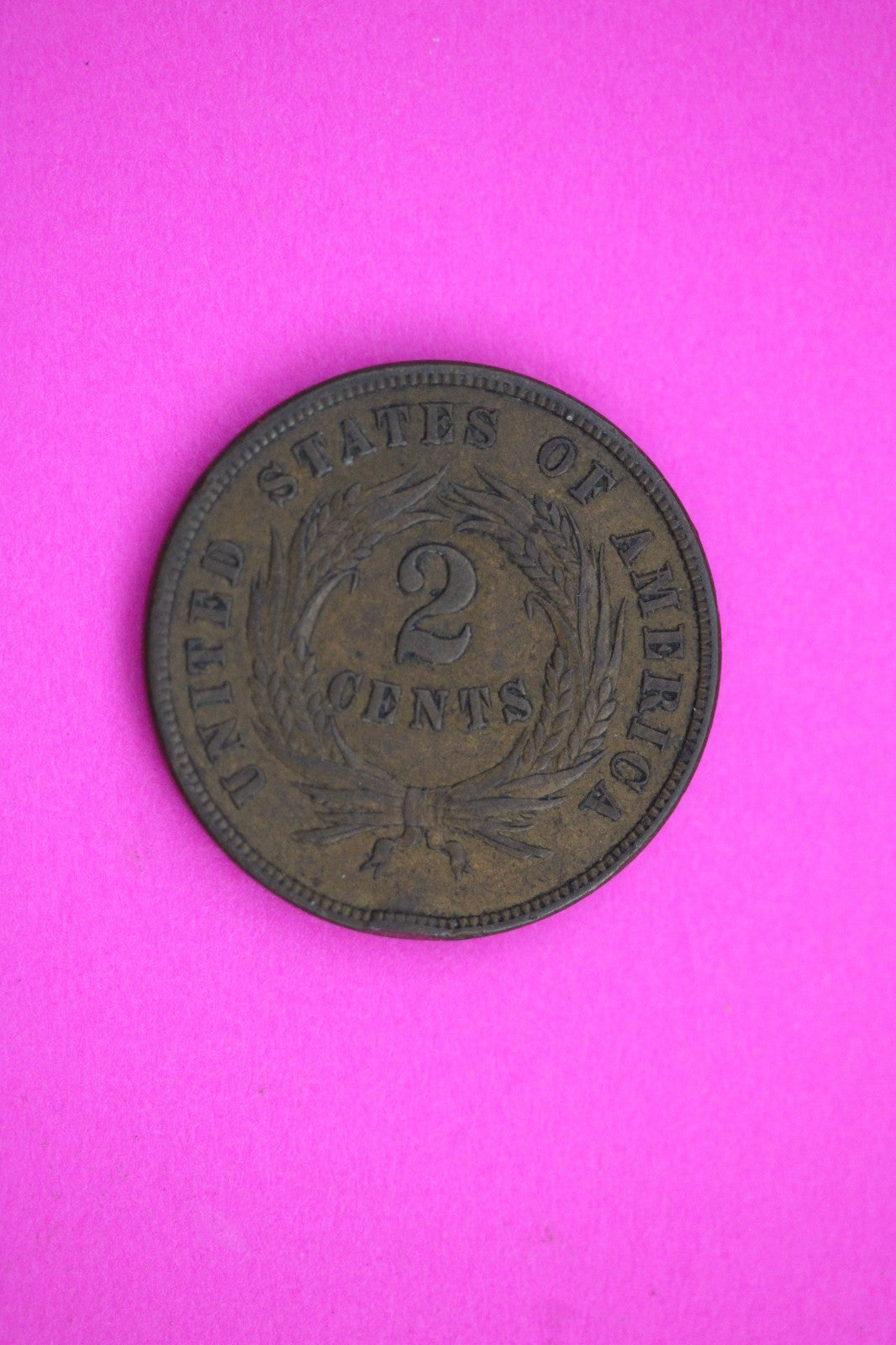 1869 BN Two 2 Cent Liberty Coin Eraly Type Guaranteed Authentic & Genuine 2418