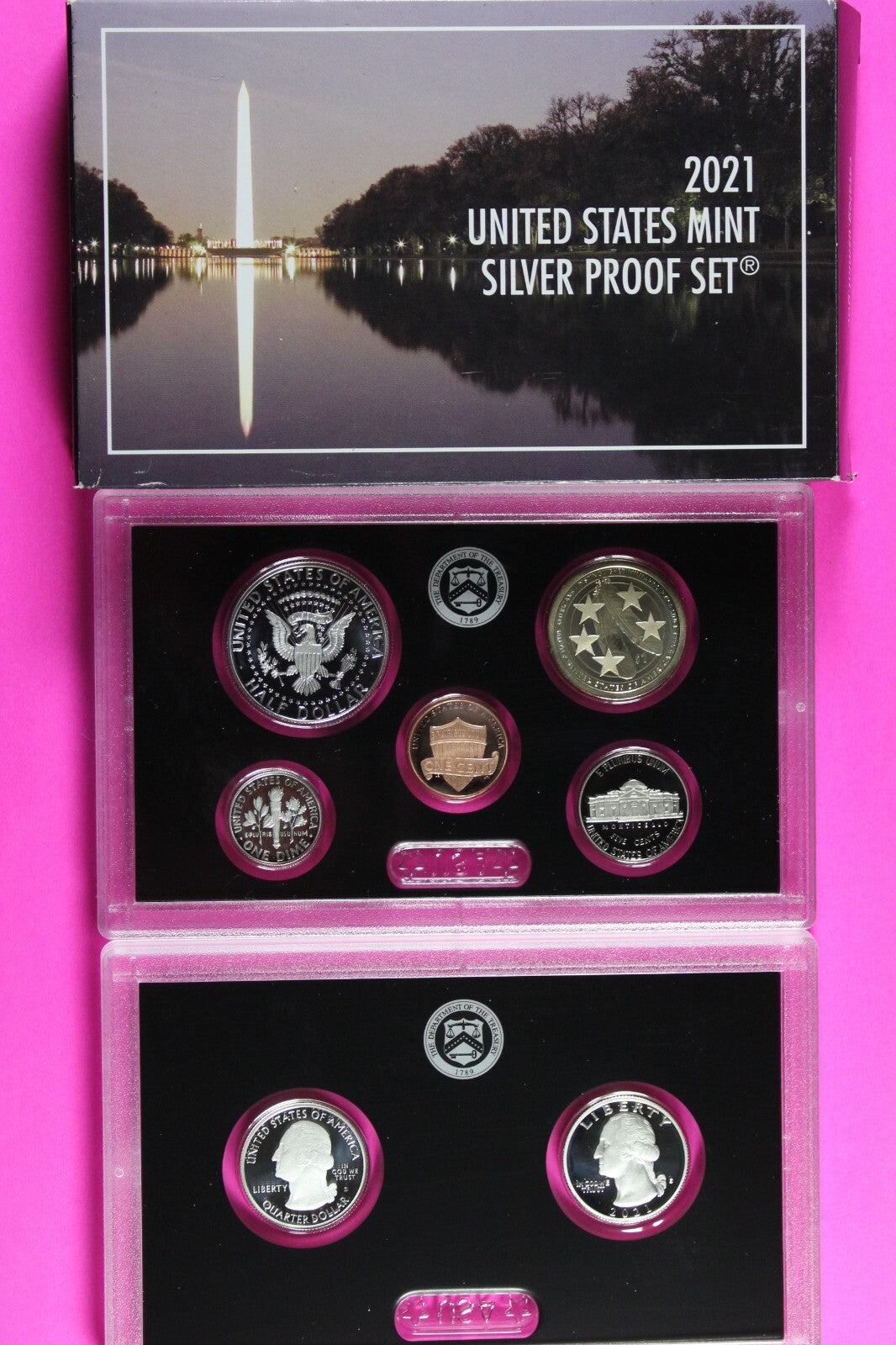 Gem 2021 S Silver DCAM Proof Set You Get Exact Coins In Pics Mint Box & COA 7068