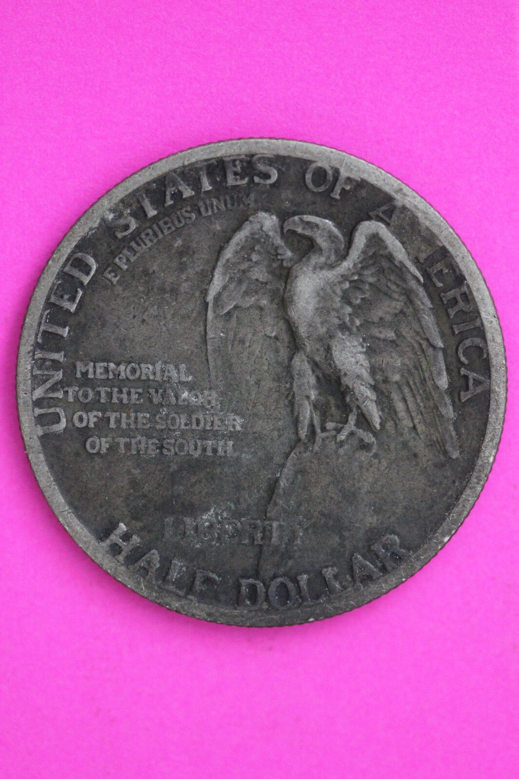 1925 Stone Mountain Commemorative Silver Half Dollar Scarce Coin Authentic 0736N