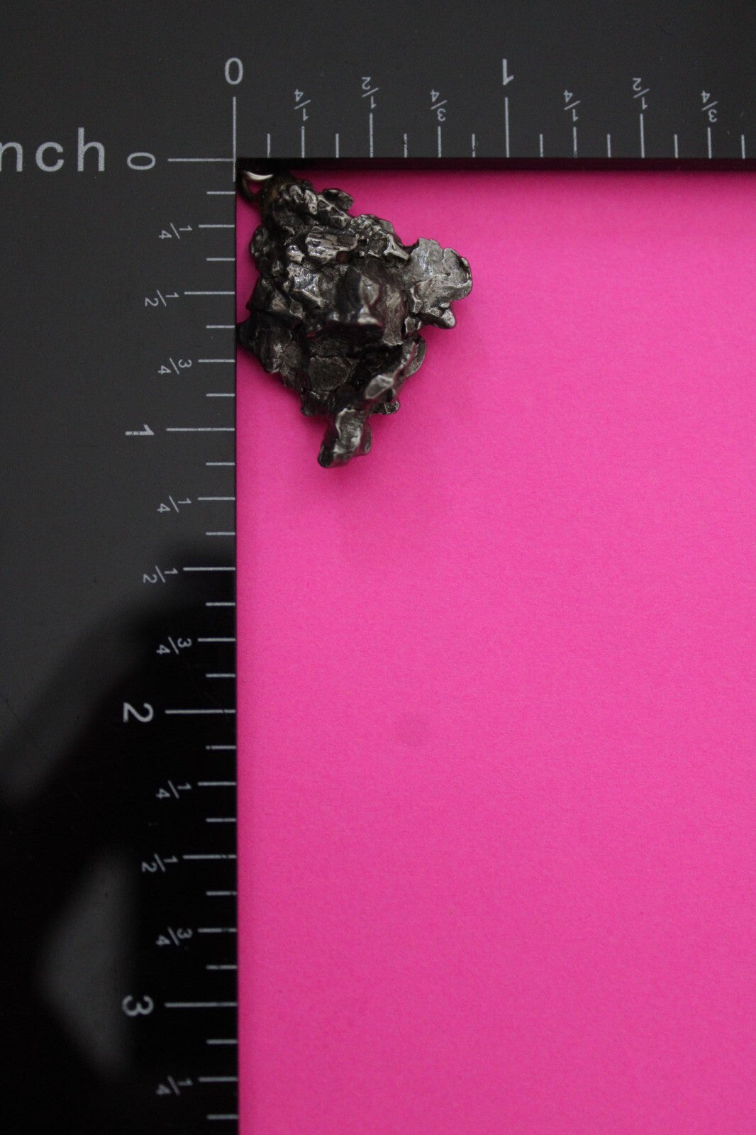 Meteorite Necklace W/ Chain Campo Del Cielo 9.3 Grams Real Dinosaur Girl COA 17