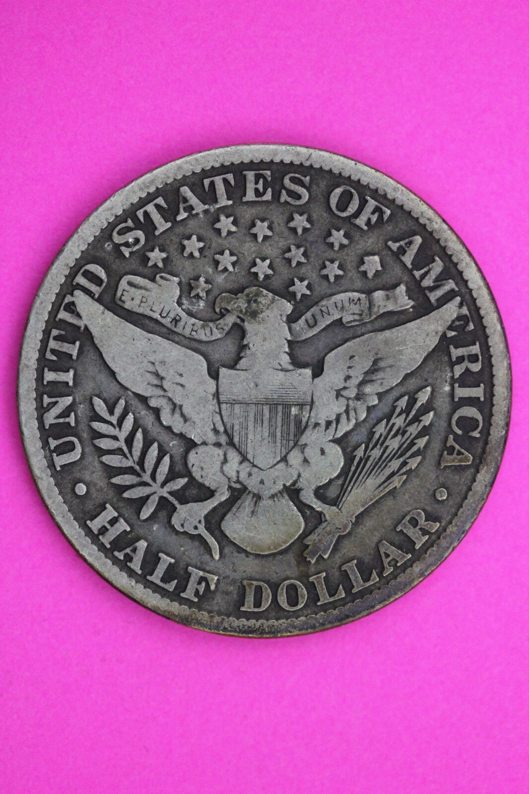 1909 P Barber Liberty Half Dollar Silver W.E. Caldwell Co Counterstamp 0389N