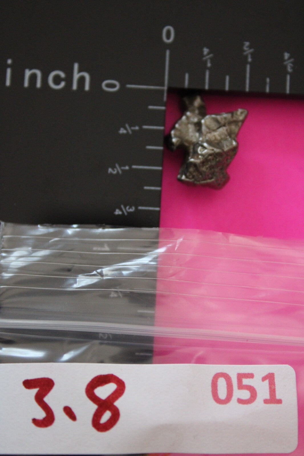 Meteorite Necklace W/ Chain Campo Del Cielo 3.8 Grams Real Dinosaur Girl COA 51