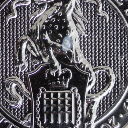 2019 £5 UK Yale Of Beaufort 2 Troy Ounces .999 Fine Silver Medal GFB 6078