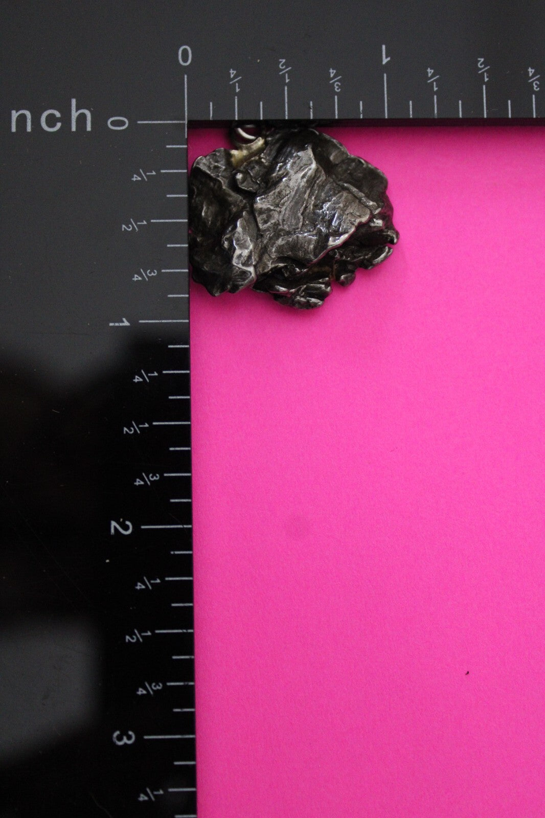 Meteorite Necklace W/ Chain Campo Del Cielo 11.7 Grams Real Dinosaur Girl COA 07