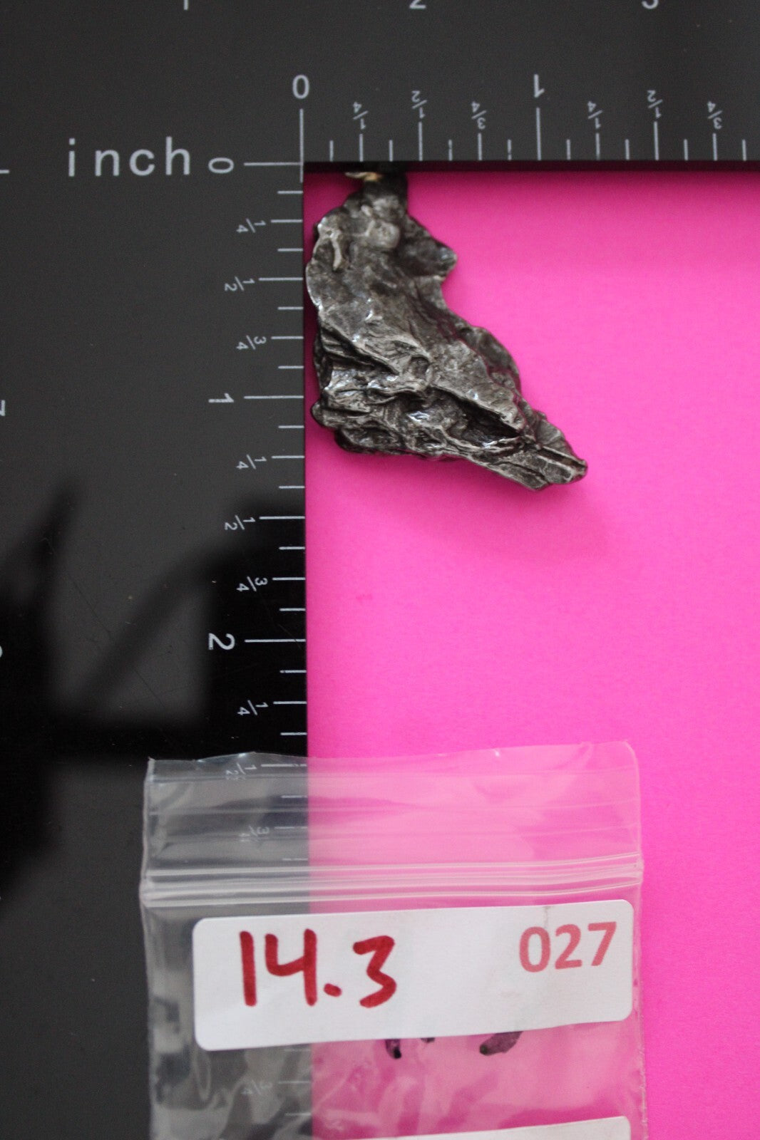 Meteorite Necklace W/ Chain Campo Del Cielo 14.3 Grams Real Dinosaur Girl COA 27